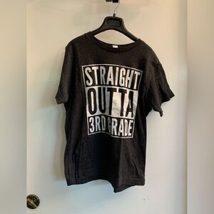 L.A.T. Kids Apparel“Straight Outta 3rd Grade” Shirt Size S